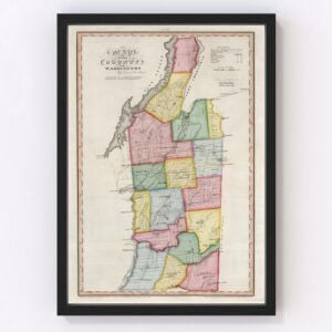 Washington County Map 1840