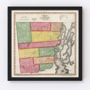 Clinton County Map 1840