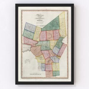 Oneida County Map 1840