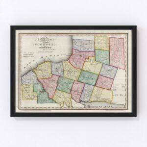 Oswego County Map 1840