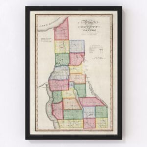 Cayuga County Map 1840