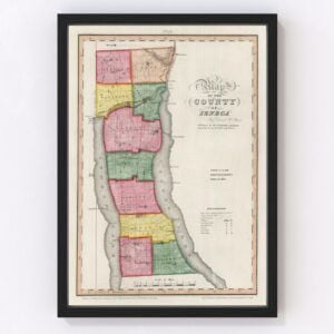 Seneca County Map 1840