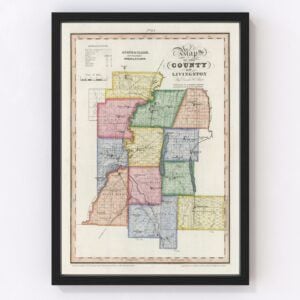 Livingston County Map 1840