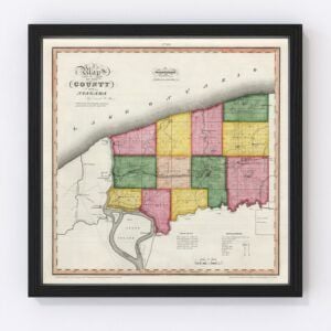 Niagara County Map 1840