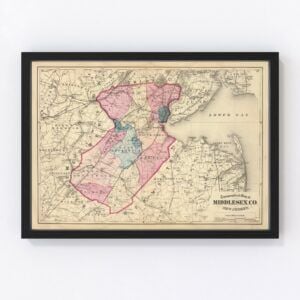 Middlesex County Map 1872