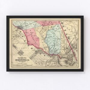 Burlington County Map 1872