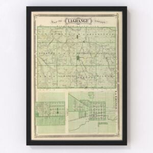 Lagrange County Map 1876