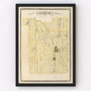 St. Joseph County Map 1876