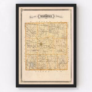 Marshall County Map 1876