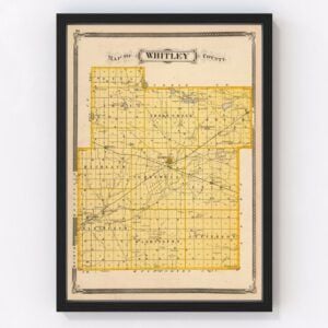 Whitley County Map 1876