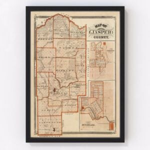 Jasper County Map 1876