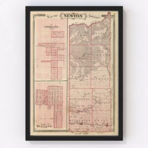 Newton County Map 1876
