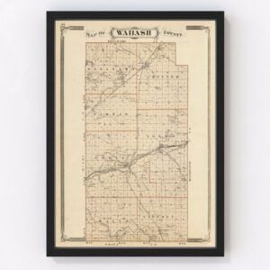 Wabash County Map 1876