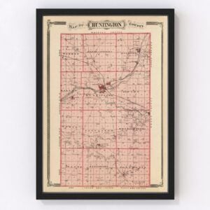 Huntington County Map 1876