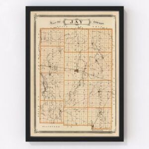 Jay County Map 1876