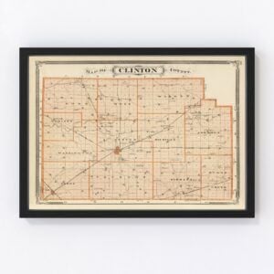 Clinton County Map 1876