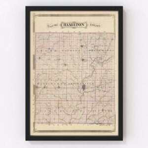 Hamilton County Map 1876