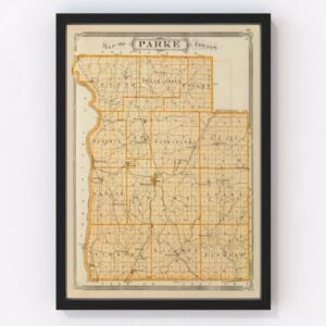 Parke County Map 1876