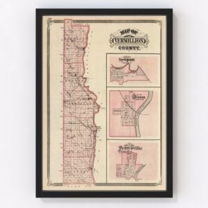 Vermillion County Map 1876