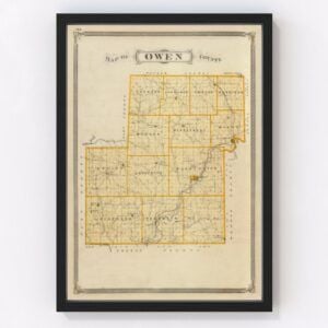 Owen County Map 1876