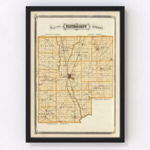 Bartholomew County Map 1876