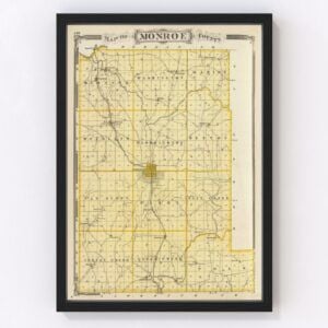 Monroe County Map 1876