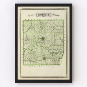Lawrence County Map 1876