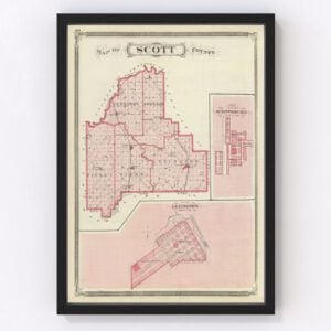 Scott County Map 1876