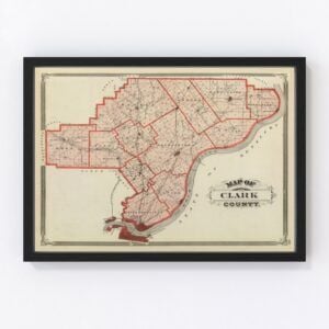 Clark County Map 1876