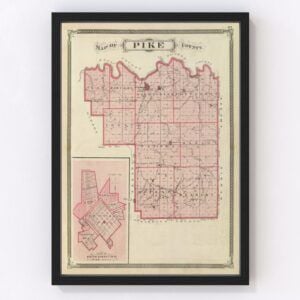 Pike County Map 1876