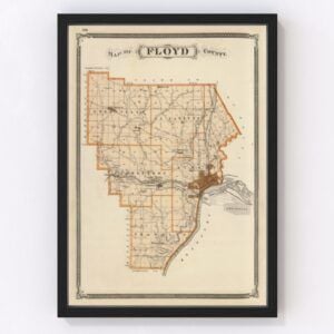 Floyd County Map 1876