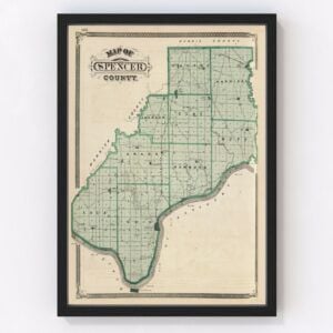 Spencer County Map 1876