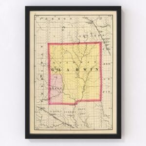 Gladwin County Map 1873