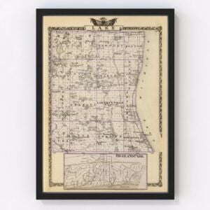 Lake County Map 1876