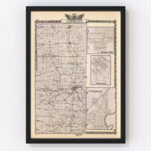 Vermilion County Map 1876