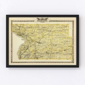 Madison County Map 1876