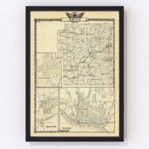 Bond County Map 1876