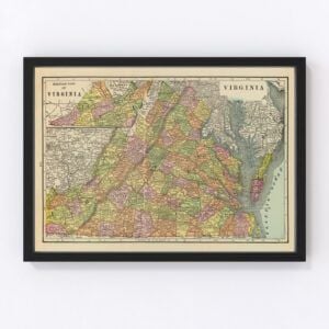 Virginia Map 1909