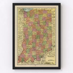 Indiana Map 1909