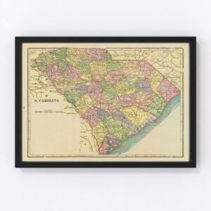 South Carolina Map 1909