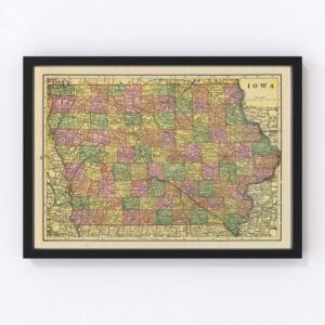 Iowa Map 1909
