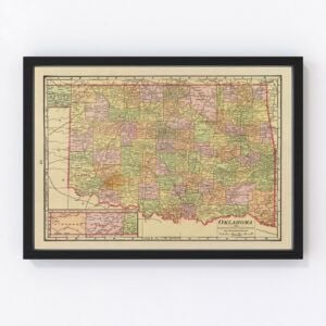 Oklahoma Map 1909