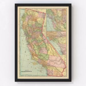 California Map 1909