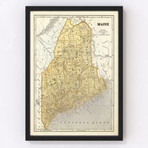 Maine Map 1842