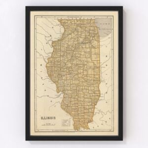 Illinois Map 1842