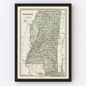 Mississippi Map 1842