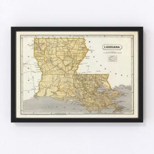 Louisiana Map 1842