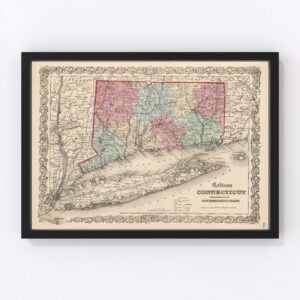 Connecticut Map 1861