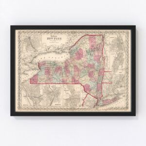 New York Map 1861