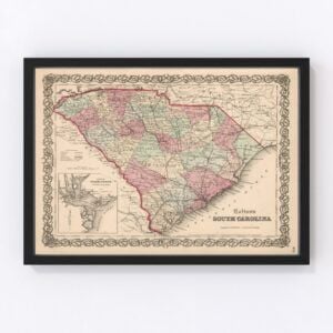 South Carolina Map 1861